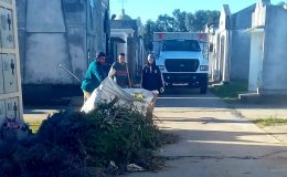Servicios Urbanos realizó tareas de mantenimiento en el Cementerio Municipal